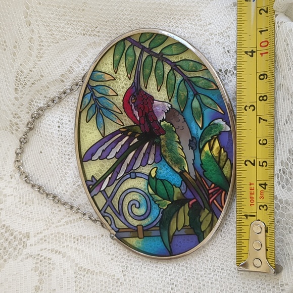 Amia Hummingbird Oval Sun Catcher 4" - Picture 6 of 8